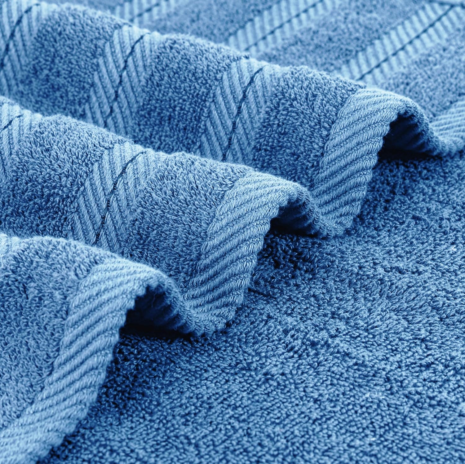 Utopia Premium Bath Towels Set Electric Blue
