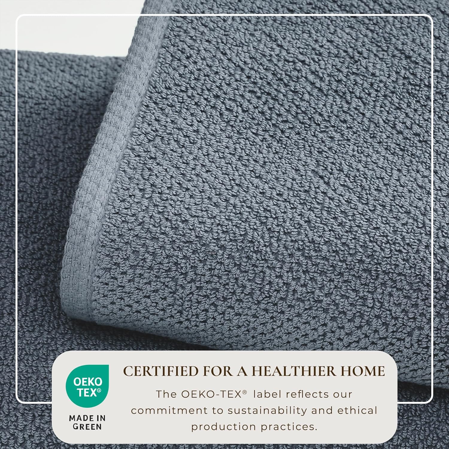 Chambrey Blue 100 Cotton-Best bath towels for the home