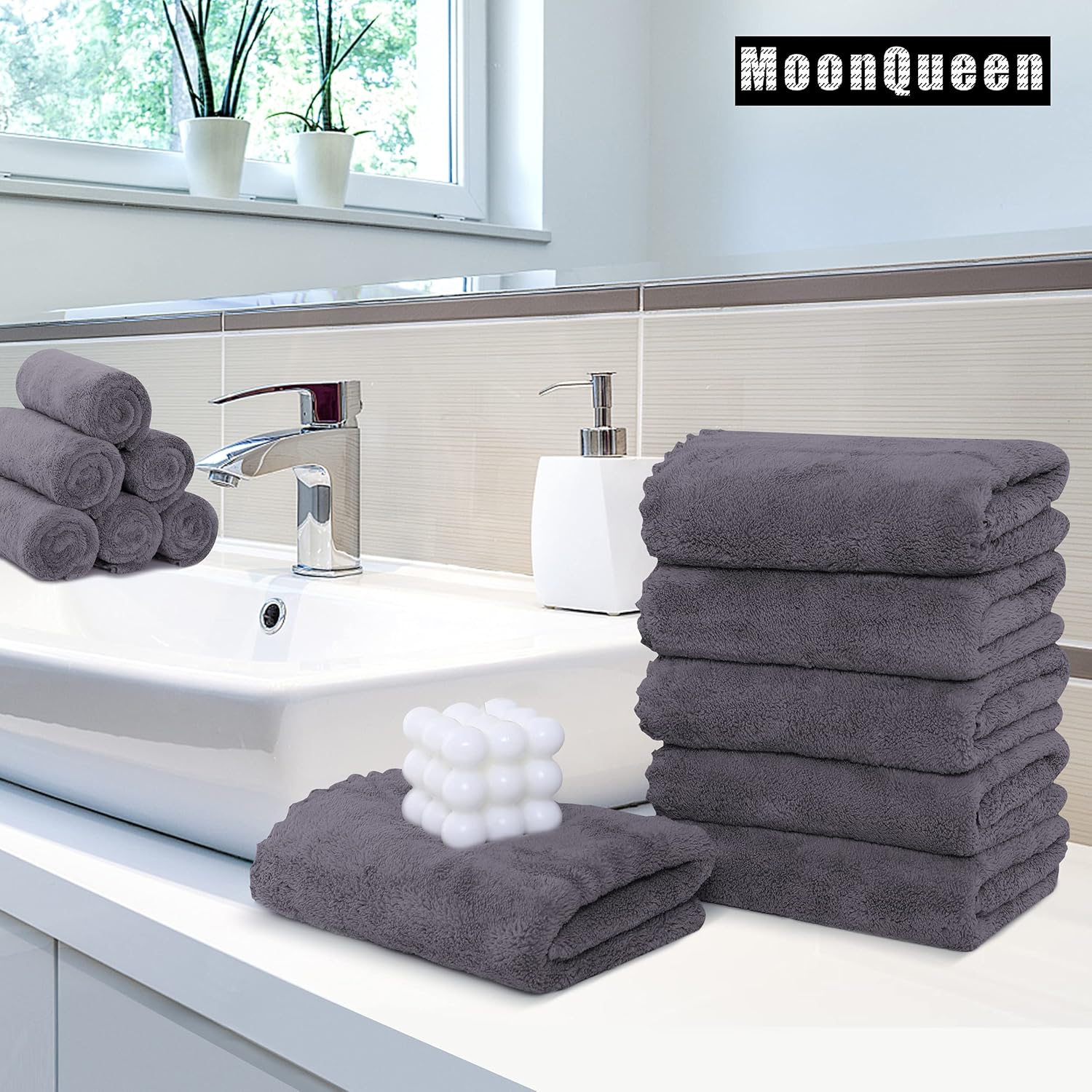 MoonQueen Premium Hand Towels 6-Pack_PT Confidence-Ready