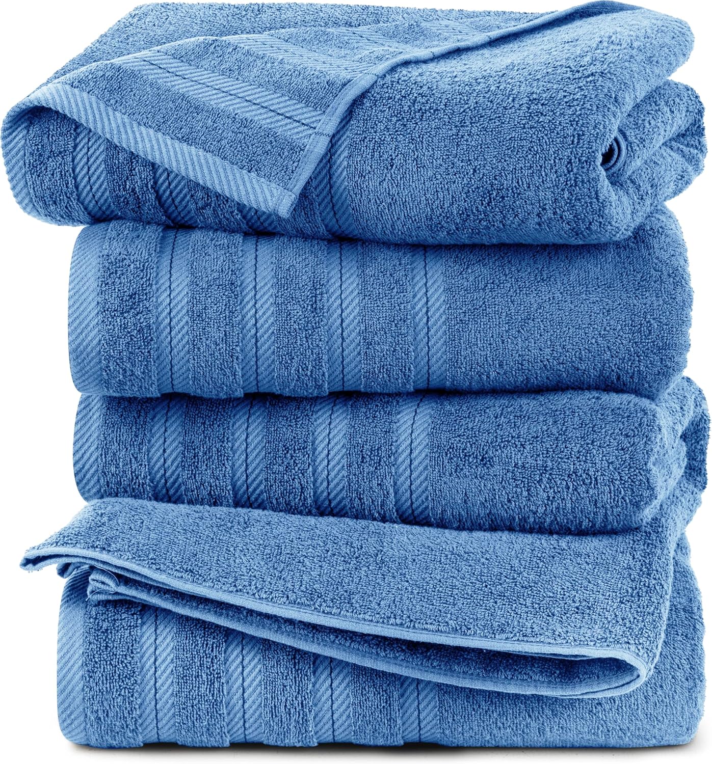 Utopia Premium Bath Towels Set Electric Blue