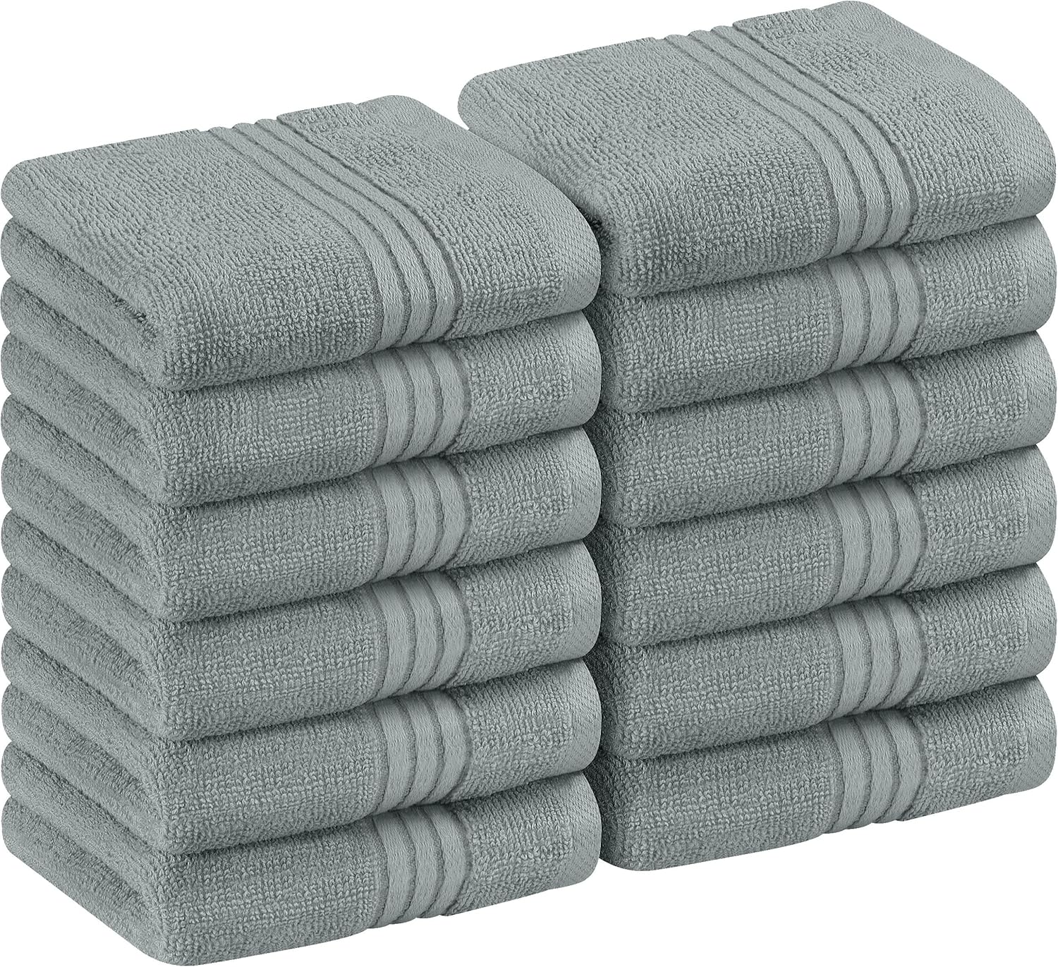 Premium Soft 12-Piece Washcloth Set for Bath Gym and Face