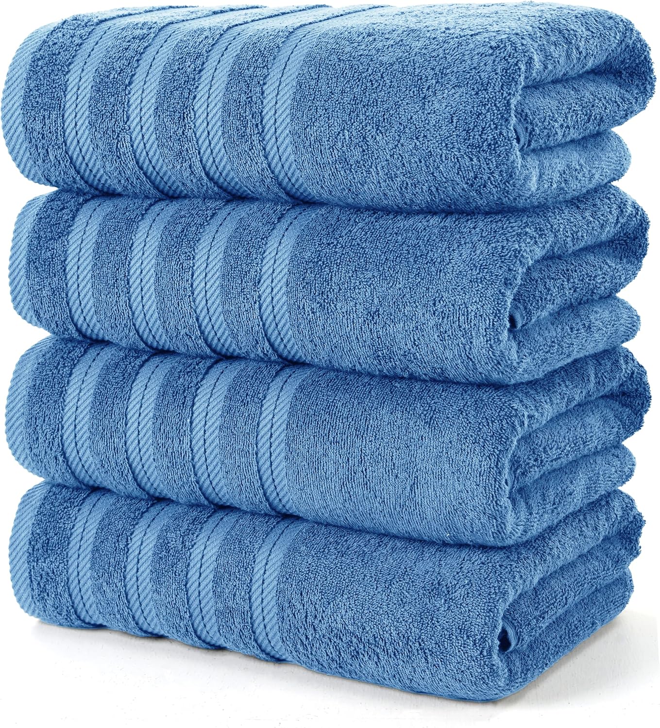 Utopia Premium Bath Towels Set Electric Blue