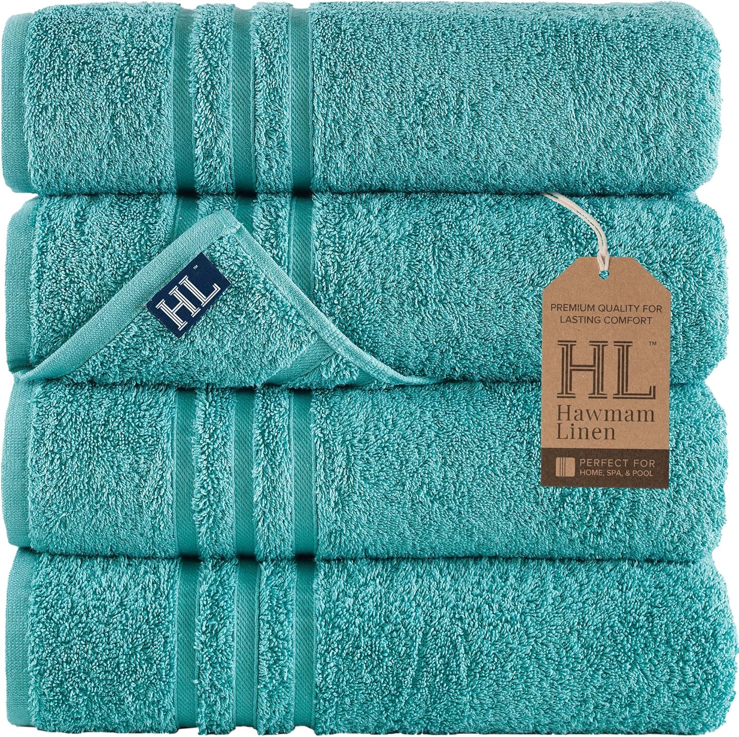 Luxury 4-Piece Soft Cotton Bath Towels