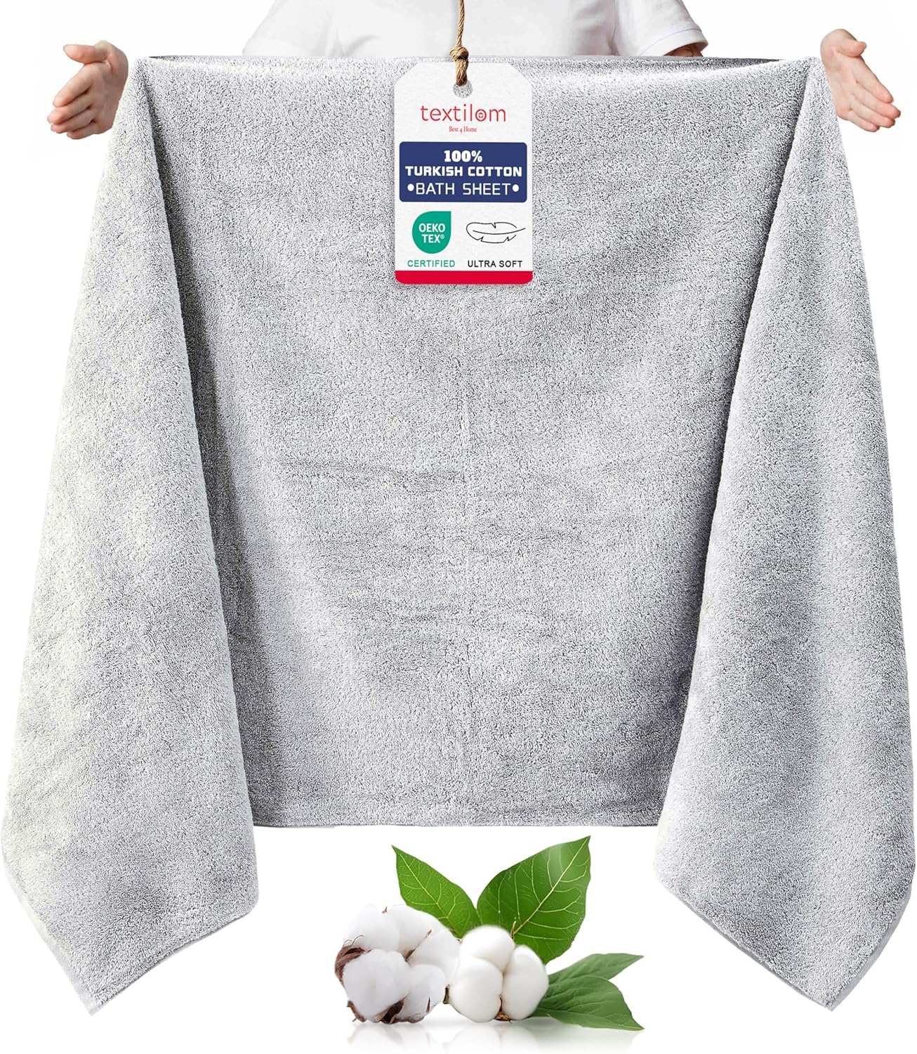 Luxury Turkish Cotton Bath Towels - Extra Large Soft Absorbent
